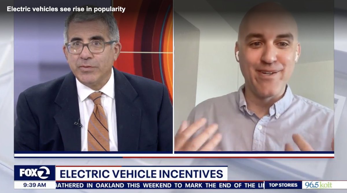 Big thanks to <a href="/KTVU/">KTVU</a> for inviting me to share tips on switching to an #EV this #EarthMonth!