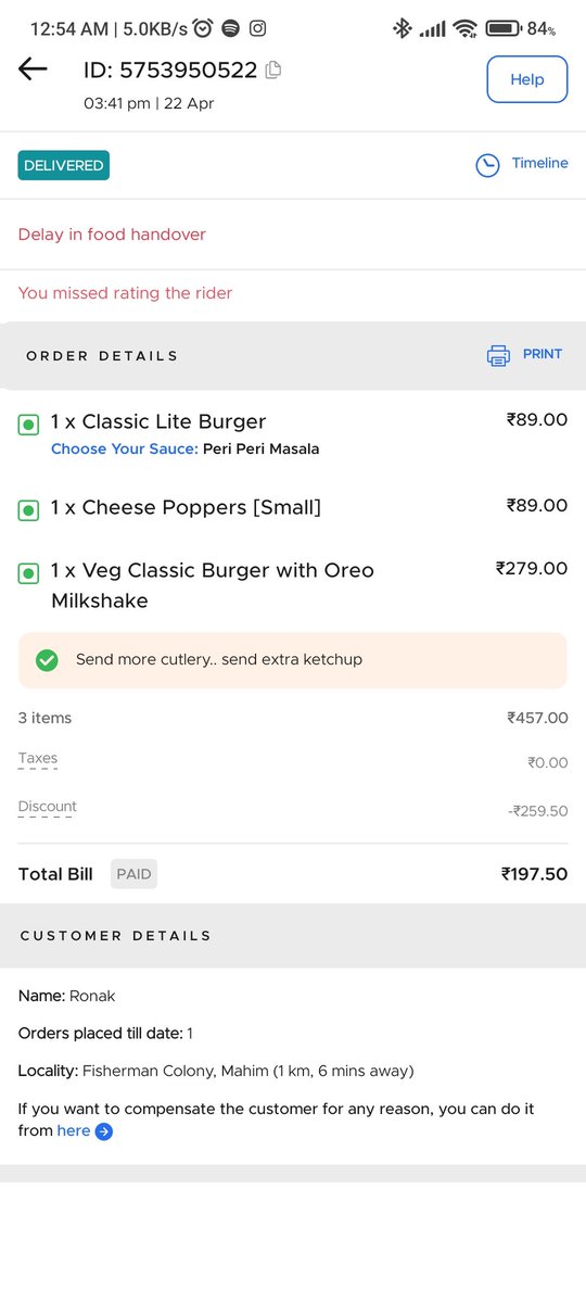 omkarmestry2's tweet photo. Below are few order details where the discount exceeds the maximum amount. @deepigoyal @zomato https://t.co/jN27RHlqFE