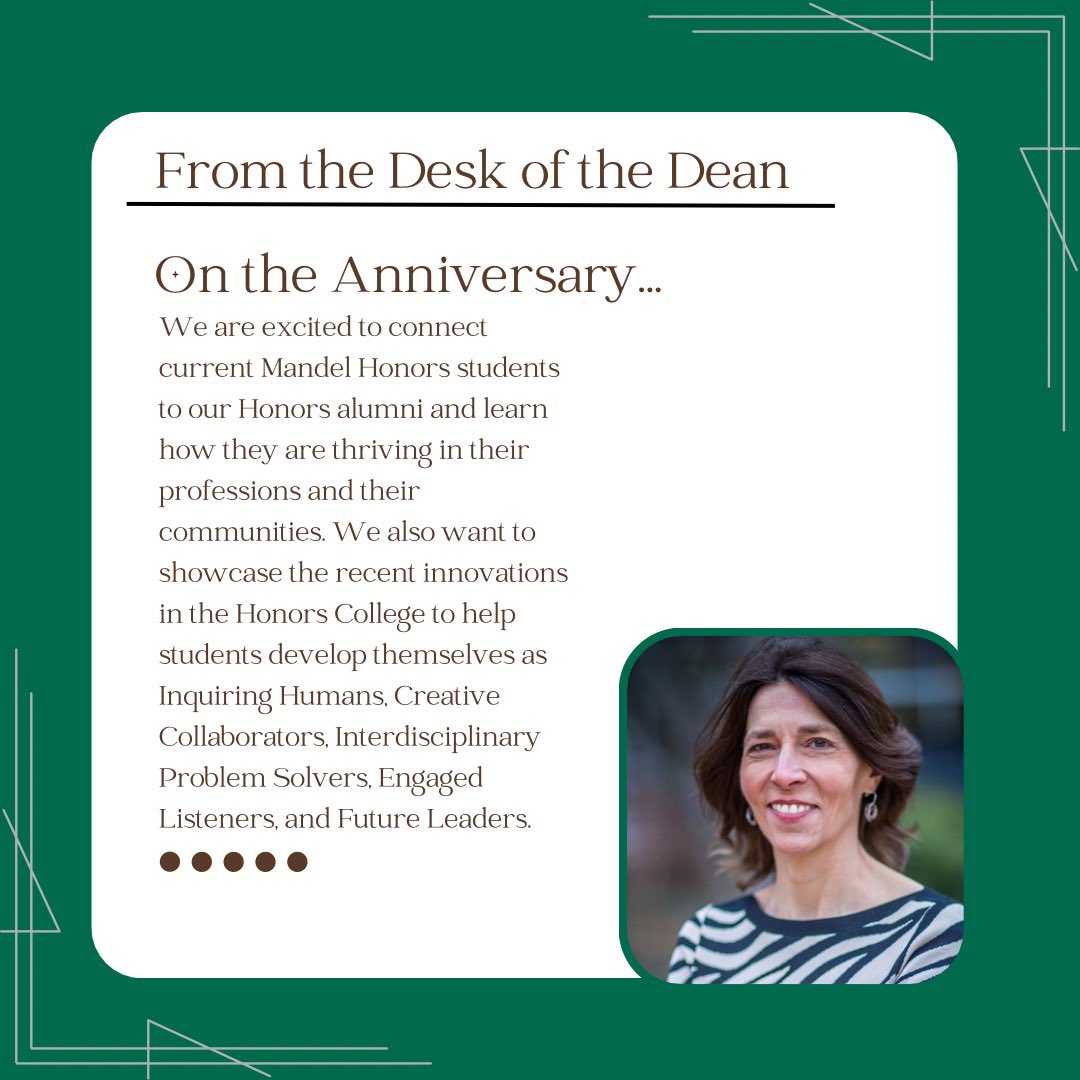Dean Carnell shares her thoughts and views on the upcoming anniversary. Stay tuned for events and more news! #clestatehonors #clestate #wearecsu