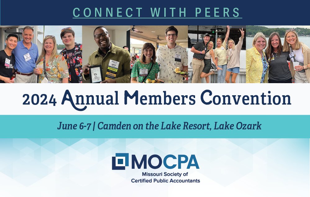 Register now for the 2024 Annual Members Convention, which will take place June 6-7 at Camden on the Lake Resort in Lake Ozark! mocpa.org/cpe/091811eas:…