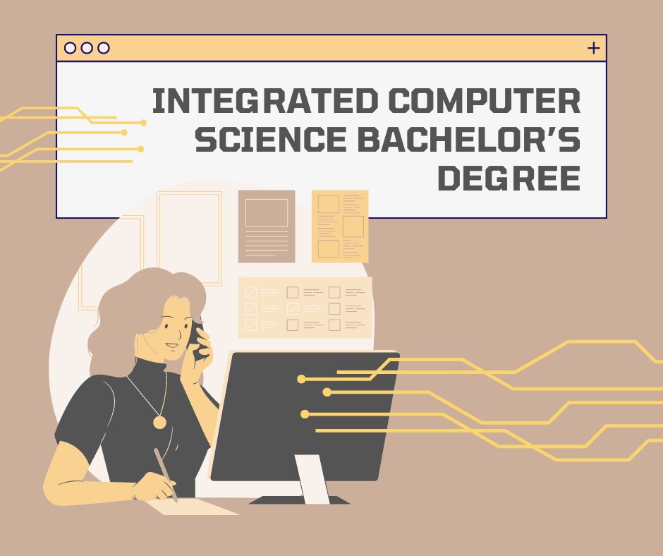 Our fully online Integrated Computer Science Bachelor’s Degree program combines real-world programming skills with an individual concentration in your area of interest, allowing you to personalize your degree with your passion! Learn more: tinyurl.com/ms6nxcs7