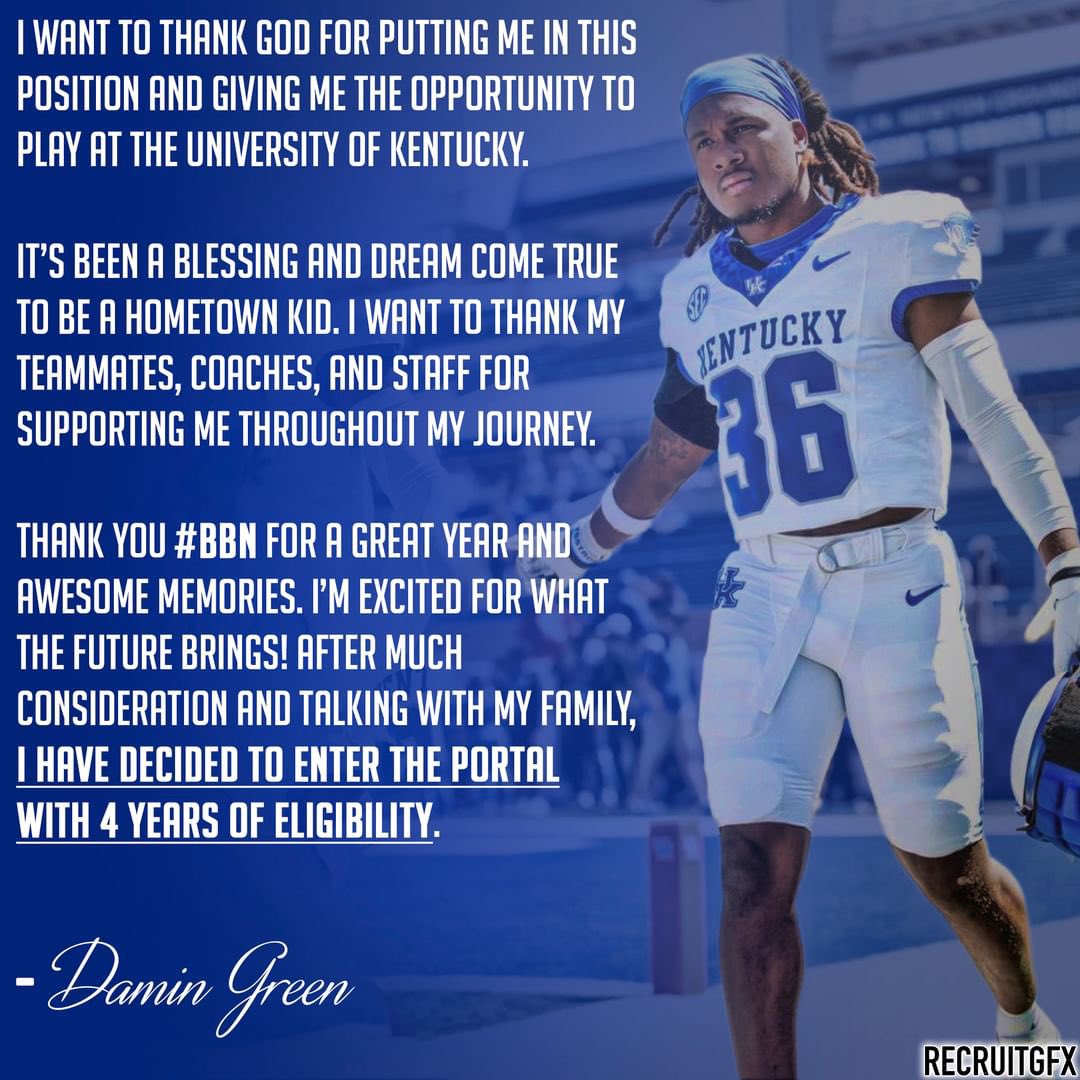Damin Green (@damingreen_) on Twitter photo Thank you #BBN 💙🤍new chapter… very close yet so far. time will tell ⏳♾️
<a href="/On3Recruits/">On3 Recruits</a> <a href="/TransferPortal_/">Transfer Portal</a> <a href="/RowlandRIVALS/">Justin Rowland</a>
@SWiltfong247
<a href="/RivalsWoody/">Woody Wommack</a>
<a href="/ErikRichardsUSA/">Erik Richards</a>
@MickWalker247 Thank you #BBN 💙🤍new chapter… very close yet so far. time will tell ⏳♾️
<a href="/On3Recruits/">On3 Recruits</a> <a href="/TransferPortal_/">Transfer Portal</a> <a href="/RowlandRIVALS/">Justin Rowland</a>
@SWiltfong247
<a href="/RivalsWoody/">Woody Wommack</a>
<a href="/ErikRichardsUSA/">Erik Richards</a>
@MickWalker247