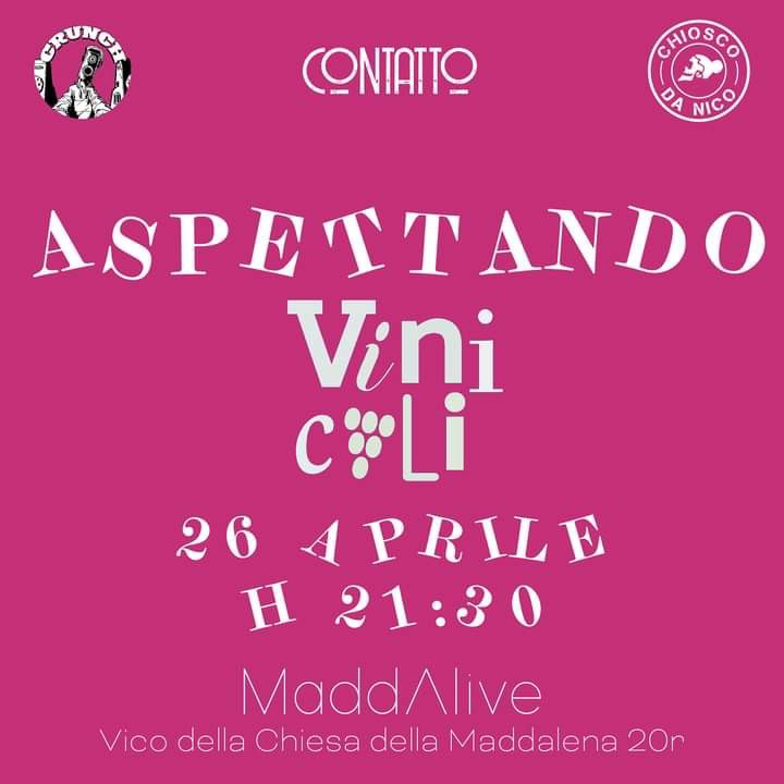 MaddAliveGe's tweet photo. 🍷Aspettando Vinicoli 2024 | venerdì 26 aprile🍷
Nell’attesa che parta la nuova edizione di Vinicoli 2024, brinderemo tutti insieme questo venerdì al MaddA insieme ai ragazzi di @crunch_ge che ci faranno ballare con un djset croccantissimo!🤪🍪 https://t.co/VgqUEppp0O
