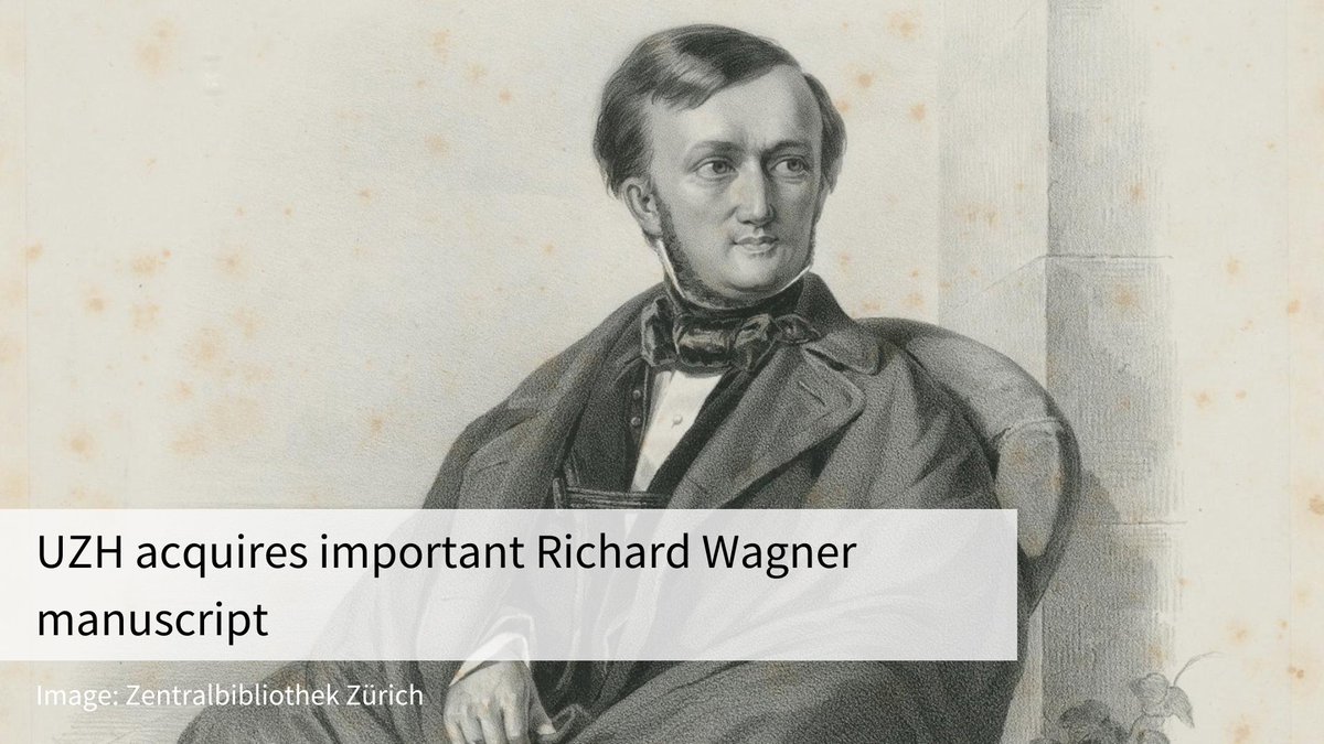 UZH has made a spectacular acquisition of an important manuscript by Richard Wagner. In 'Eine Mitteilung an meine Freunde' (“A Message to My Friends”), the composer takes autobiographical and artistic stock and looks to the future: news.uzh.ch/en/articles/me…