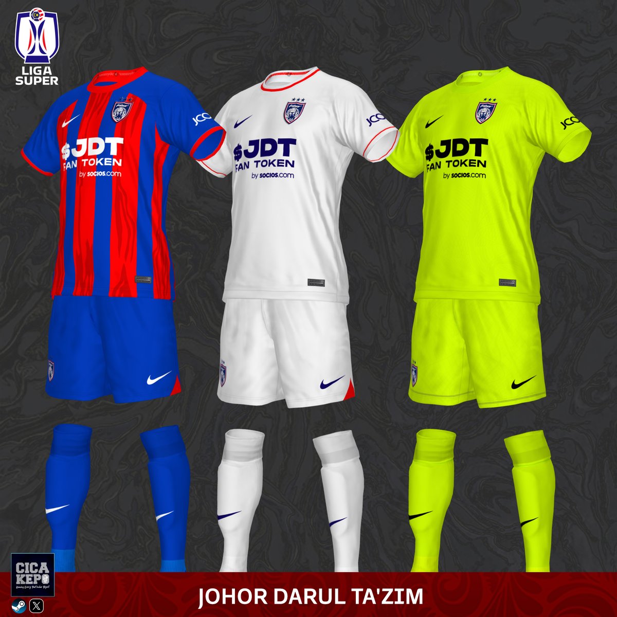 #PES2021 Preview KIT Johor Darul Ta'zim | Malaysia Super League 🏆 Champions 2023 #peskit #kitmaker #PES2017 #eFootball2024