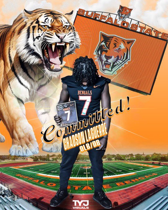 I would like to thank god and everyone who supported me throughout my journey. i would like to thank @FB_Coach_Morgan and @Coach_Nichols_  for this opportunity. i will be committing to @buffalostate @Coachheight8