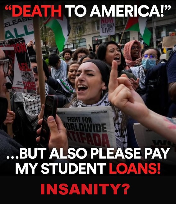 Is it insane to think you can chant 'Death to America' and have American tax dollars pay for your education?
I say Yes!