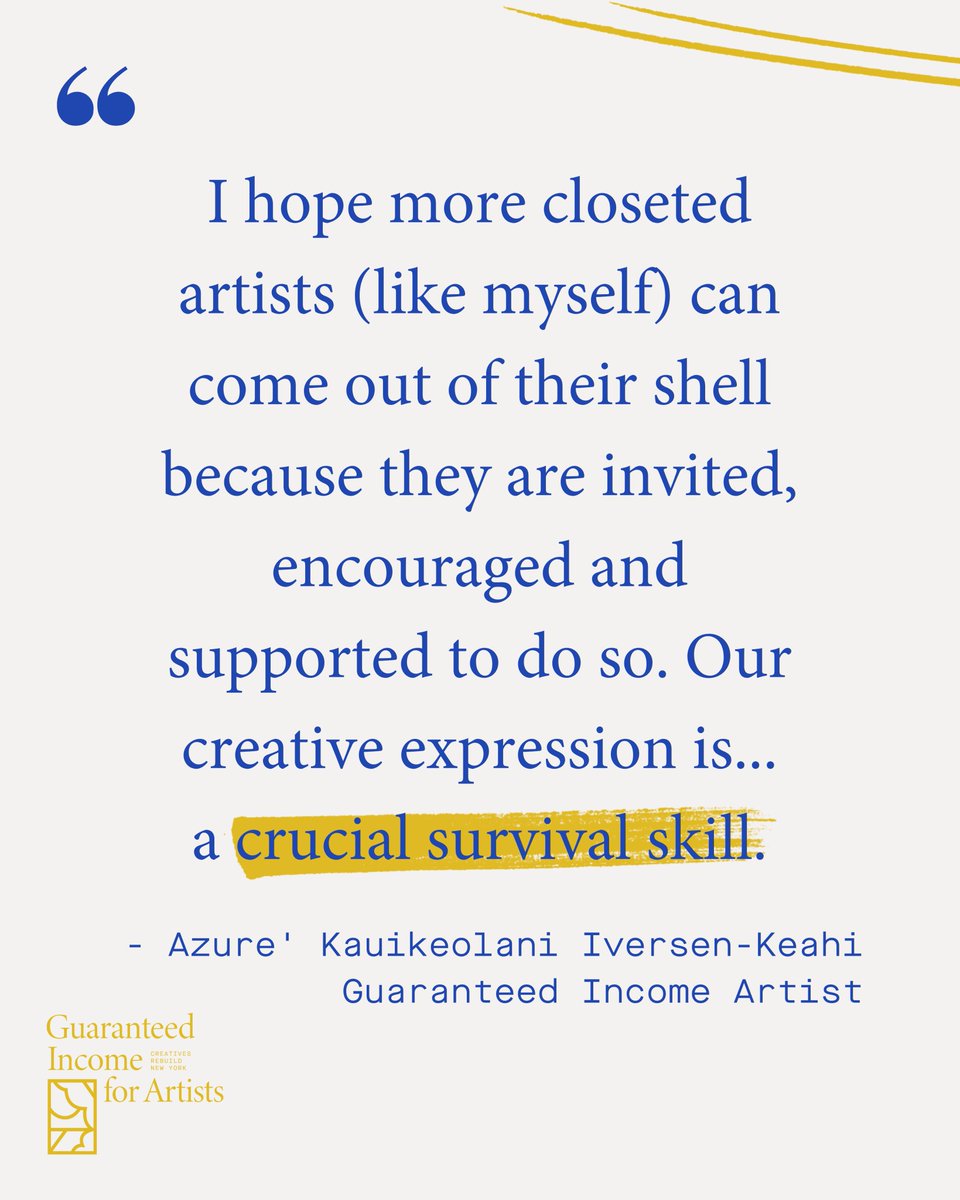 Introducing the #InYourWords series, where we ask artists who participated in our #GuaranteedIncome program to share their experience. Learn more about our impact here: creativesrebuildny.org/impact Art Credit: “Plantation Shovel” for Tropic Zine
