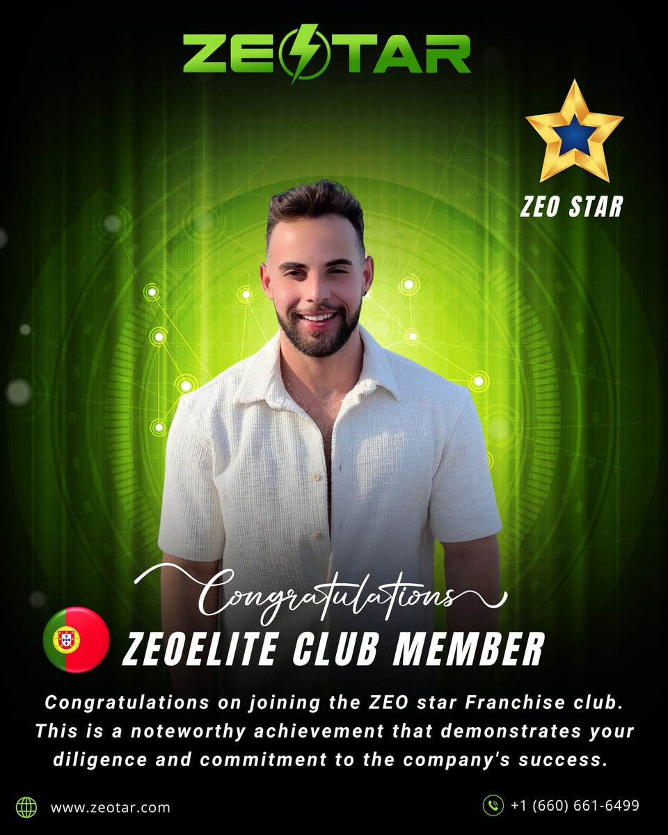 ZeotarOfficial's tweet photo. A welcome to our newest ZeoStar member from Portugal!π΅πΉ
We're thrilled you've chosen Zeotar Membership. Your trust means everything to us, Welcome to Zeotar Family
Get ready for an exciting journey ahead filled with opportunities and growth! β¨
#zeotar #zeostar #zeotarjourney https://t.co/VTqZJDin68