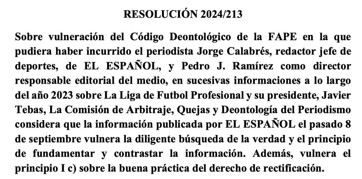 Un 'periodista' informaría sobre mis palabras en el acto. @JorgeCalabres, ah, se me olvidaba, has sido condenado tu propio colegio de periodistas por incumplir el Código Deontológico. Por eso no 'puedes' escribir, llevas la mentira dentro de ti. 🤦🏻👇