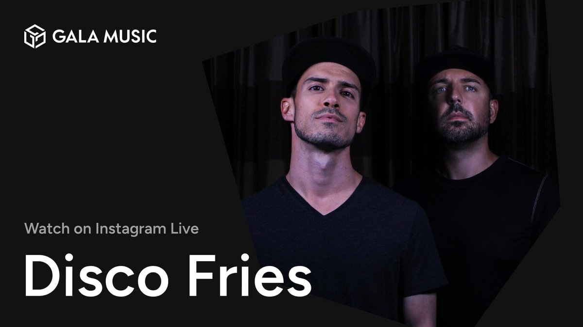 It's drop day with Disco Fries! Join Disco Fries today at 1PM PT for an Instagram Live with Taco to talk their latest drop 'Turn The Lights Off' and more! Follow Gala Music on Instagram at @GoGalaMusic!