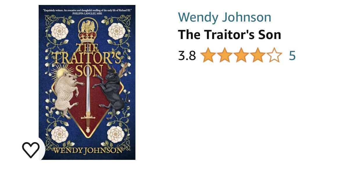 This was a very enjoyable read Wendy Johnson’s debut novel a must for all #Ricardians and #HistoricalFiction lovers #KindleUnlimited #RichardDukeOfYork #WarsOfTheRoses
