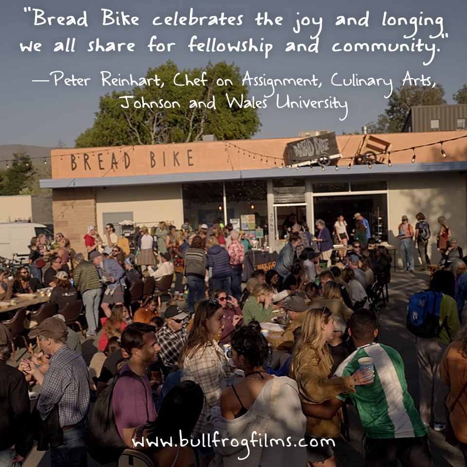 bullfrogfilms's tweet image. BREAD BIKE, a delightful short doc by Gage &amp;amp; Gage Productions,  is available on DVD &amp;amp; streaming for educational use! This short film profiles the intrepid founders of #SanLuisObispo-based bakery Bread Bike. conta.cc/3JrYPpj #localeconomies #breadmaking #communitybuilding