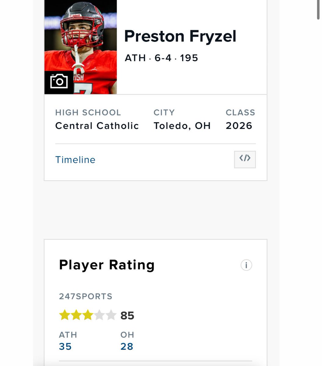 Blessed to be named a  3⭐️ !! <a href="/247recruiting/">247Sports Recruiting</a> <a href="/AllenTrieu/">Allen Trieu</a>