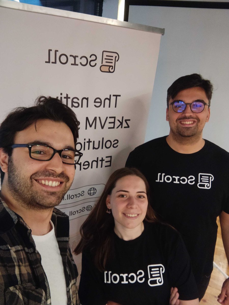 We’re with @dorukismen, the country leader, and @thebuzagi, the community manager of @ScrollTurkiye, at the Scroll-V0RTEx meetup in Istanbul! 😎