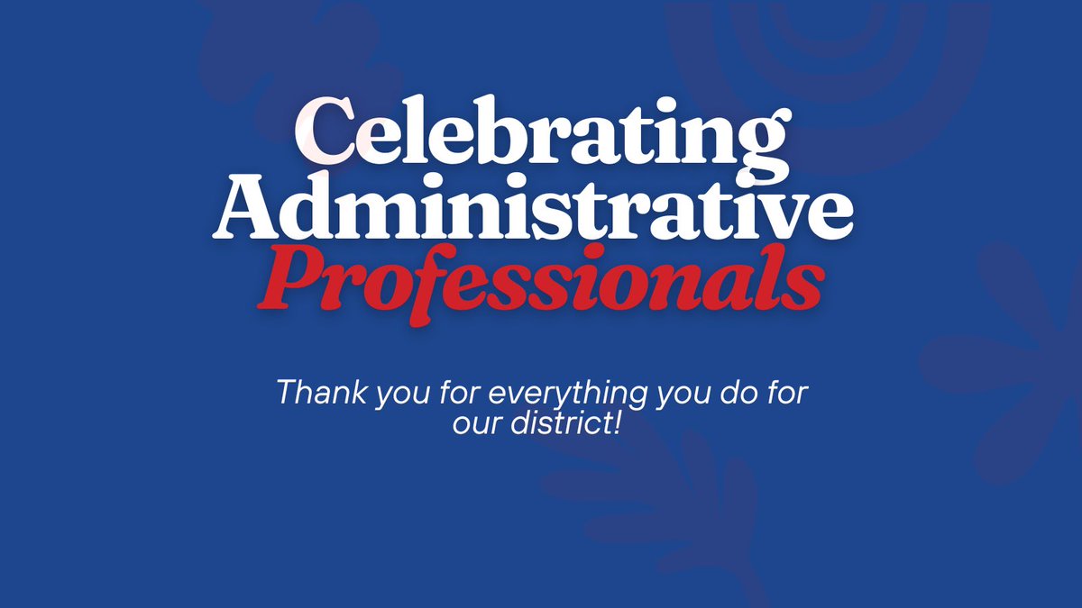 Thank you to all our ⁦@Midland_ISD⁩ administrative professionals as we celebrate you today! The role you play in our schools and departments does not go unnoticed. Thank you for all you do!