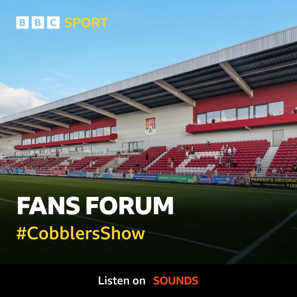 The Cobblers Show 👞 Ahead of the Fans Forum this evening the show is live from Sixfields 📻 Kelvin Thomas & Tom Cliffe are on hand to answer questions on: - The new East Stand plans 🏟️ - Nigel Le Quesne 👤 - Plans for the Summer ✍️ 6pm | @BBCNorthampton | @BBCSounds #ntfc