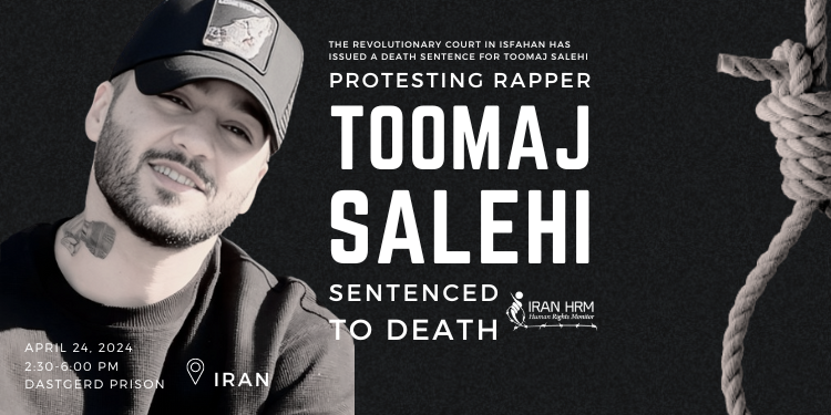 Protesting Rapper Toomaj Salehi Sentenced to Death Today, on Wednesday, April 24, 2024, Amir Reisian, the lawyer of #Toomaj_Salehi, a protesting artist, wrote on his personal page on X: 'Branch One of the Revolutionary Court in Isfahan has issued a death sentence for Toomaj…