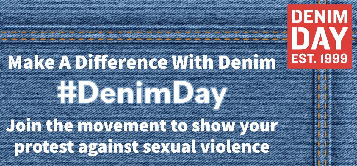 April is Sexual Assault Awareness Month and today is #DenimDay. This day is devoted to spreading awareness about sexual violence issues, supporting survivors, and educating ourselves and others. Visit denimday.org to learn more.