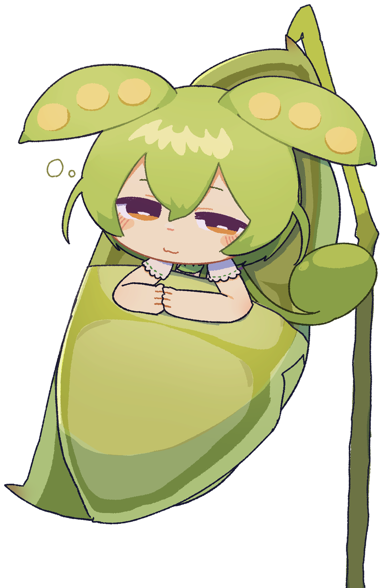 ずんだもん 「こっちの色味のほうがいいかも? 」|このほしのイラスト