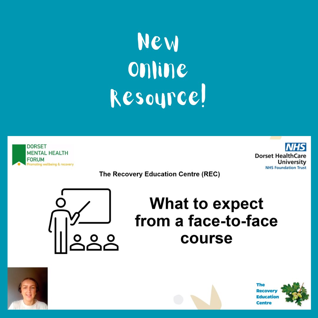 Have you ever wondered about attending one of our face to face courses across Dorset? Not quite sure what to expect and how it might feel? Take a look at our new video ow.ly/UL3z50RjYgZ which talks you through what to expect on a course. #RecoveryEducation