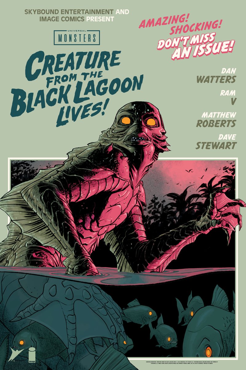 Check out this Retailer poster I designed for the Universal Monsters: Creature from the Black Lagoon Lives! series. Issue #1 his local comic shop shelves today!