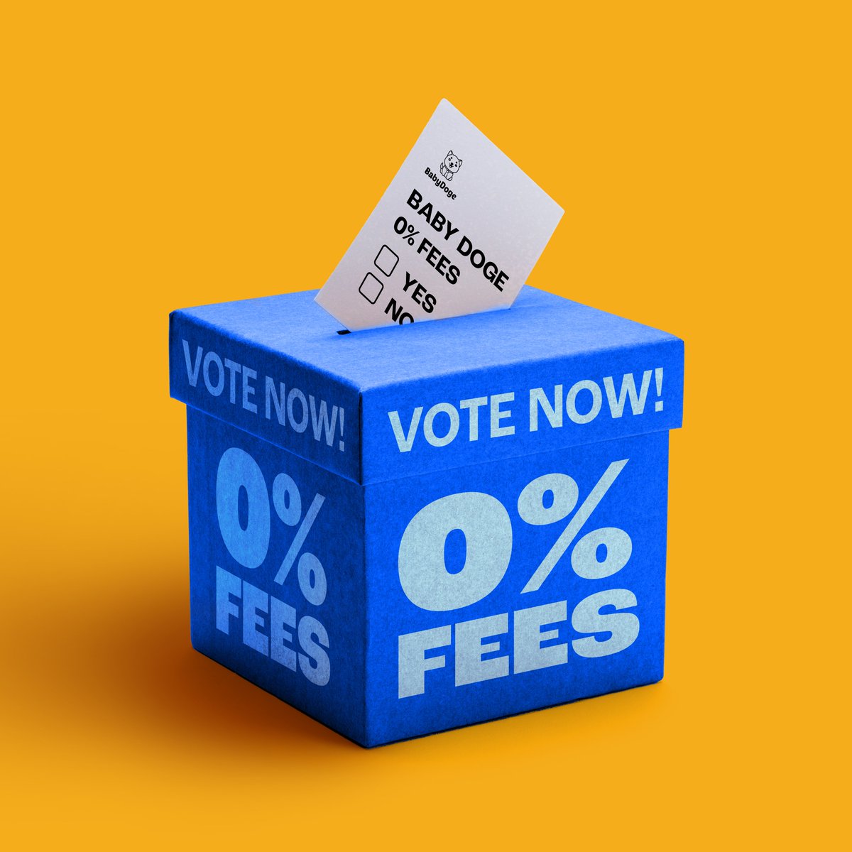 Exciting news, #BabyDogeArmy! We've heard you loud and clear!

Our new DAO proposal for 0% transfer/buy/sell fees across BNB chain is LIVE! 🌟 

Let's make it happen

Vote now and let your voice be heard:
snapshot.org/#/babydogevote…