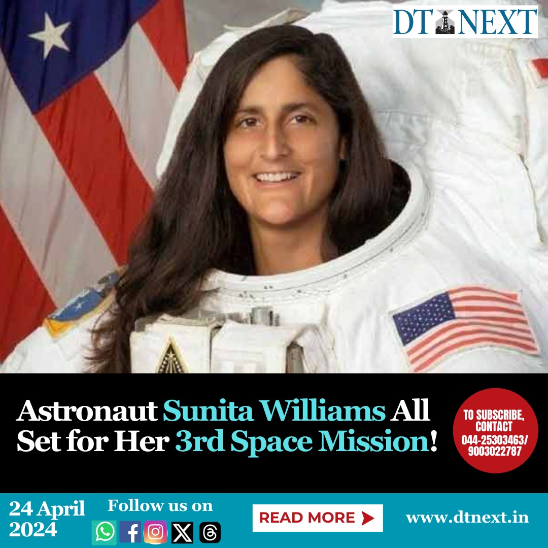 NASA astronaut Sunita L. Williams, a distinguished space explorer, is currently training to be the pilot of the Crew Flight Test mission aboard Boeing’s Starliner spacecraft. 

#Dtnext #InternationalSpaceStation #CrewFlightTest #Astronaut #Space #Research #BoeingSpacecraft