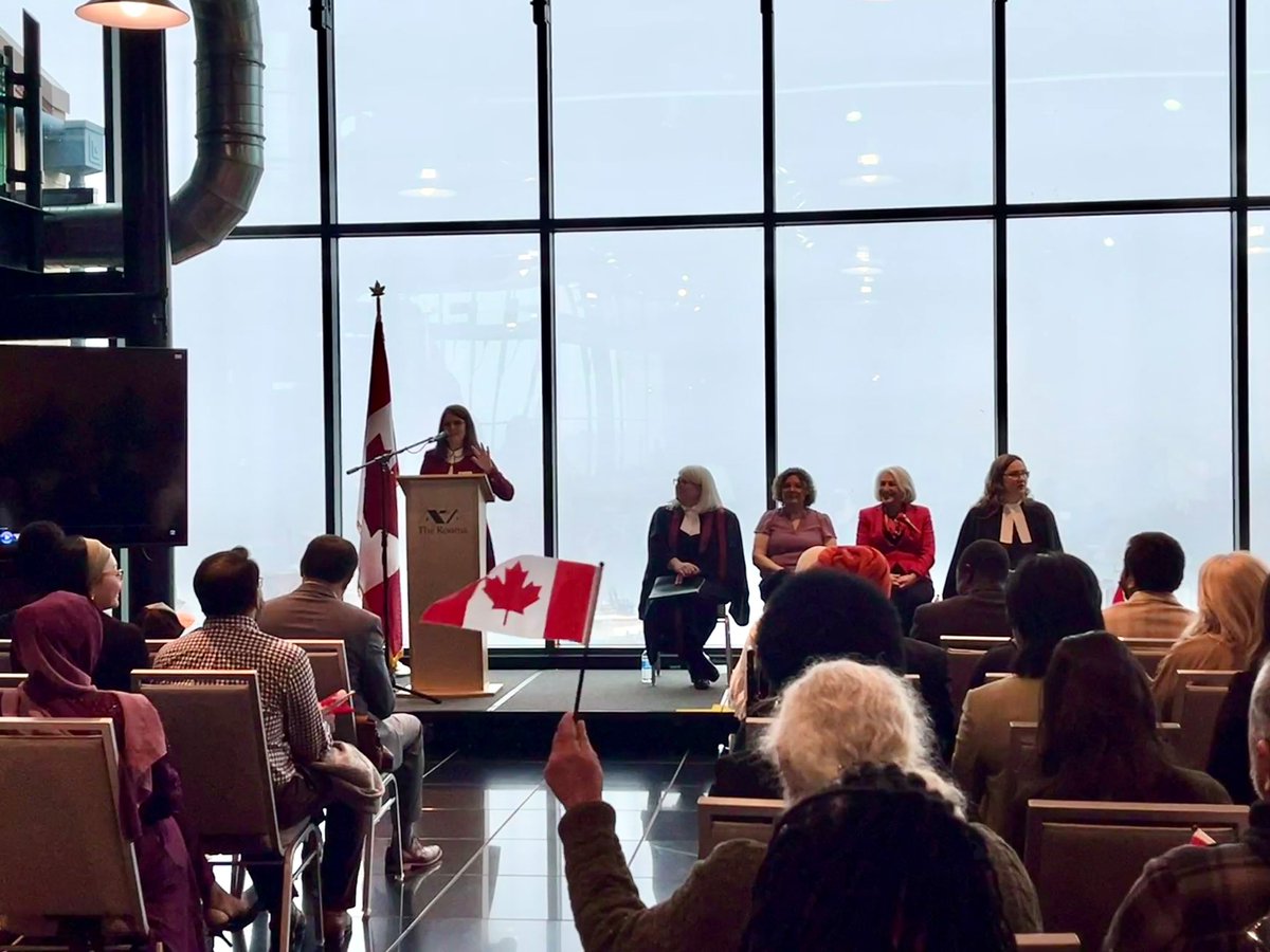 Today, I had the privilege of participating in an Enhanced Canadian Citizenship ceremony in collaboration w/ <a href="/inclusion_ca/">The Institute for Canadian Citizenship</a>. Welcoming new citizens into our family is a profound moment that reminds us of the values we hold dear – inclusivity, diversity, &amp; unity. Congratulations!