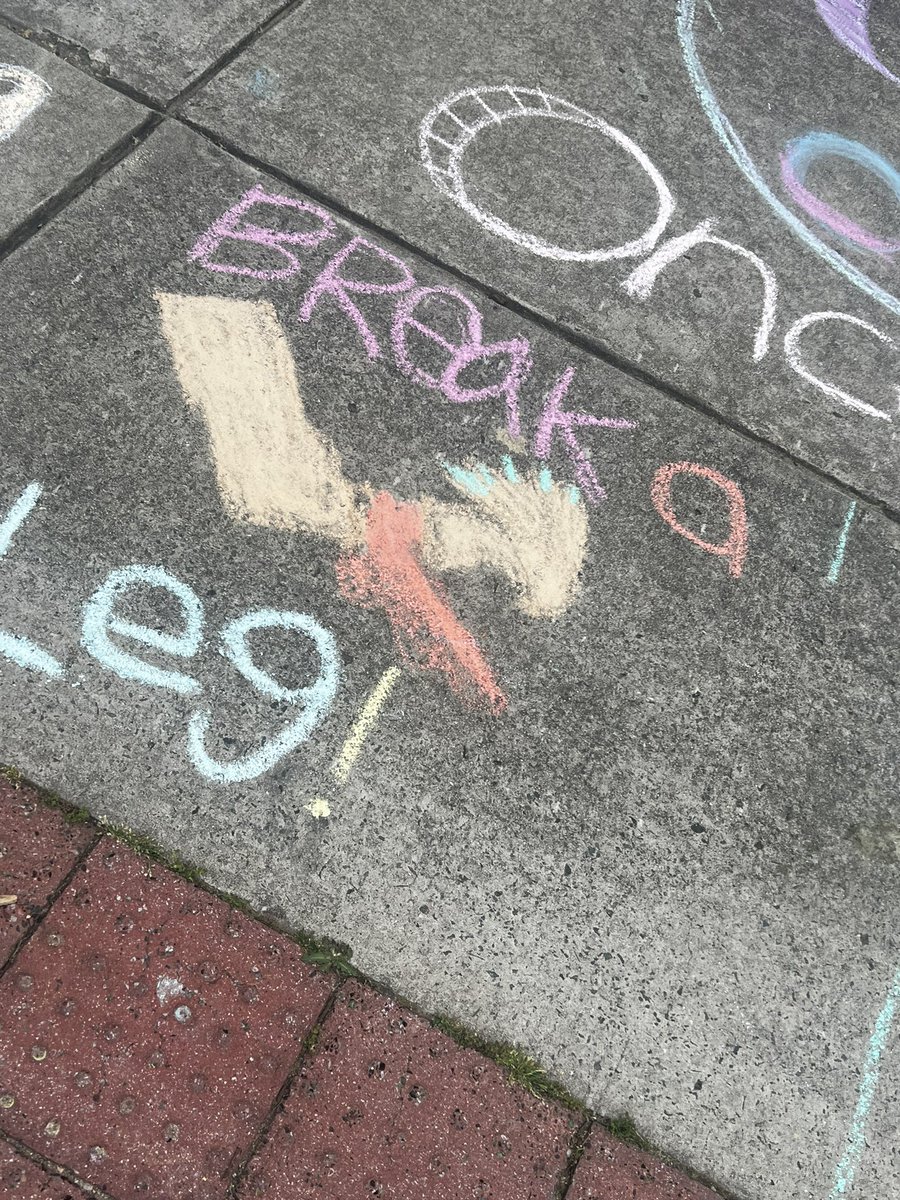 And more poetry chalk from 8th grade @WakeGirlsLead #poetry