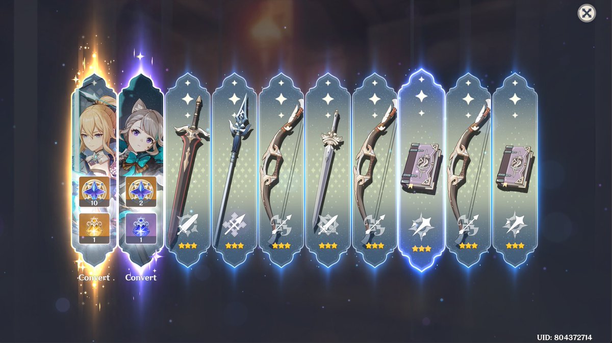 bardi_twits's tweet photo. Lost both character and weapon banners. Time to ipon again. 😂 https://t.co/8yt0RSzEsX
