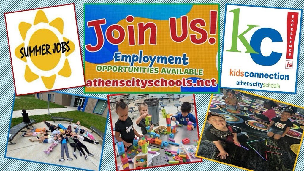 ACS is hiring Summer Kids Connection staff. Apply online today! athenscityschools.net/apps/jobs/show…