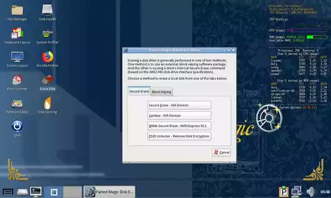 elhackernet's tweet image. PartedMagic es una distribución Linux diseñada para arrancar en modo Live, es decir, desde el DVD o USB

Incluye GParted, uno de los gestores de particiones con interfaz gráfica para Linux más populares

CloneZilla
TestDisk
PhotoRec
partedmagic.com/store/