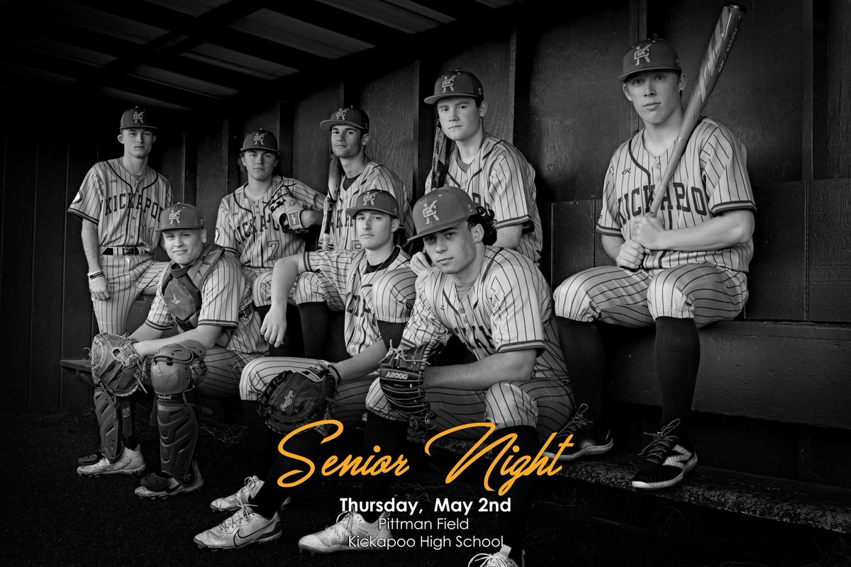 CELEBRATE The Boys of '24. Thursday, May 2nd, 4:30 vs Hillcrest. Special guest M/C and a special performance of our National Anthem are just a couple things that will make this night special. Our senior celebration will start directly after the game.@ChiefBaseball14