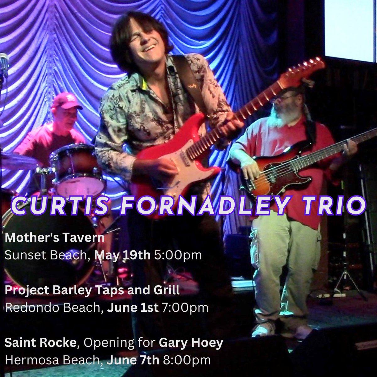 Here are some up coming shows. See curtisguitar.com/shows for more info