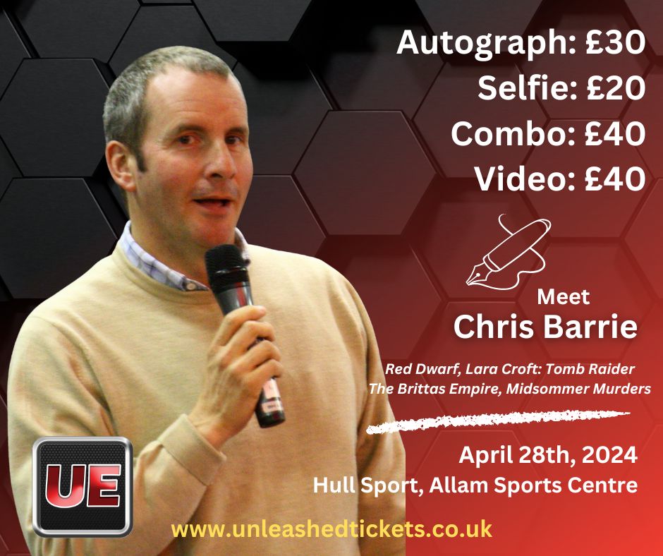 russell_payne's tweet photo. I'm a guest at #Hull #Comiccon this Sunday 28th April, at the Allam Sports Centre. Online tickets are gone but you can pay on the door from 11am.

Other guests include Chris Barrie, Dean Lennox Kelly and @TamarynPayne (no relation!). 

If you're in Hull, come and say hello! https://t.co/m3mXfGxOfL