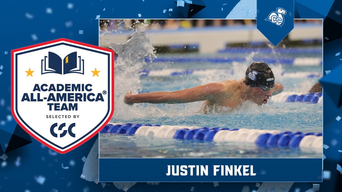 All-America 🤝 Academic All-America Congrats to @CONNswimteam's Justin Finkel on earning CSC Academic All-America honors!