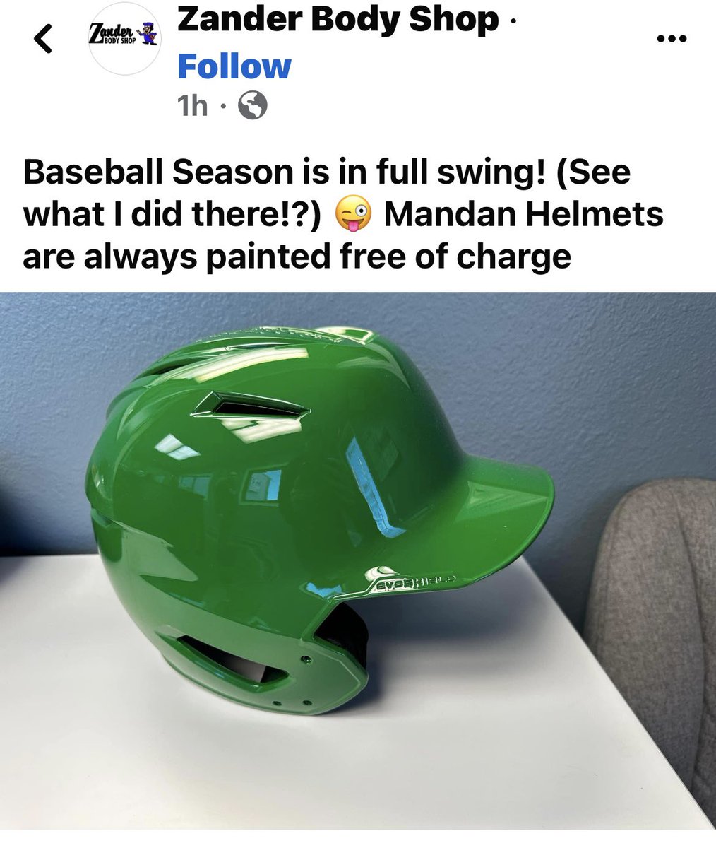 MandanBaseball's tweet photo. Thank you Zander Body Shop for the awesome work on the Kelly Green! https://t.co/kB7SPwaZoS