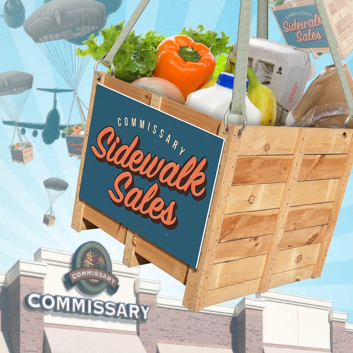 Commissary patrons stateside can stock up on their favorite items at significant savings during the Defense Commissary Agency’s Sidewalk Sales event throughout the month of May. Find your dates at: corp.commissaries.com/rewards-and-sa… #commissarysavings #sidewalksale