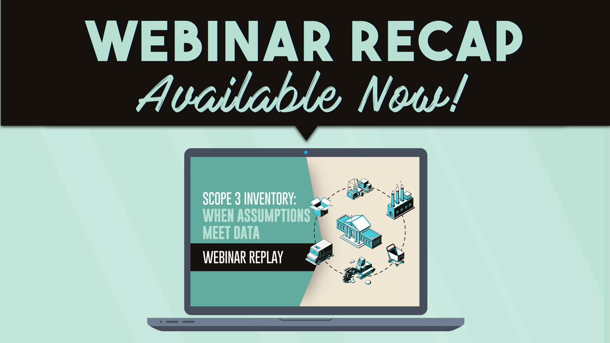 Our April #webinar recap & replay is here!
This FREE program features real-world examples of efforts to inventory consumption-based eco-impacts AND how to find ways to use the data to guide procurement decisions.
Learn more here: buschsystems.com/blog/webinars/…

#Scope3 #carbonfootprint