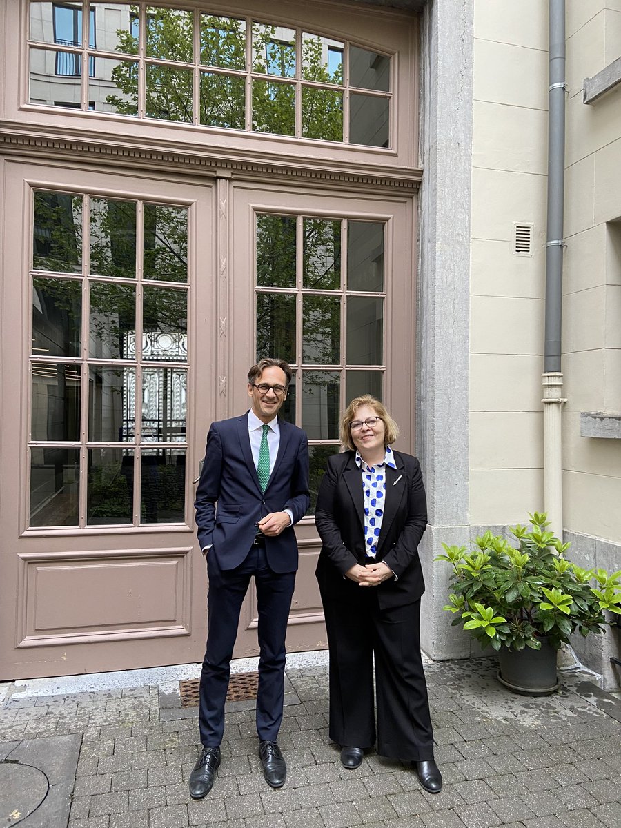 Meeting in Brussels, the heart of Europe, with my US colleague Barbara Leaf @SafiraLeaf. We had an excellent discussion on how to step up our joint efforts to respond to the Gaza crisis and its repercussions on the broader Middle East region.