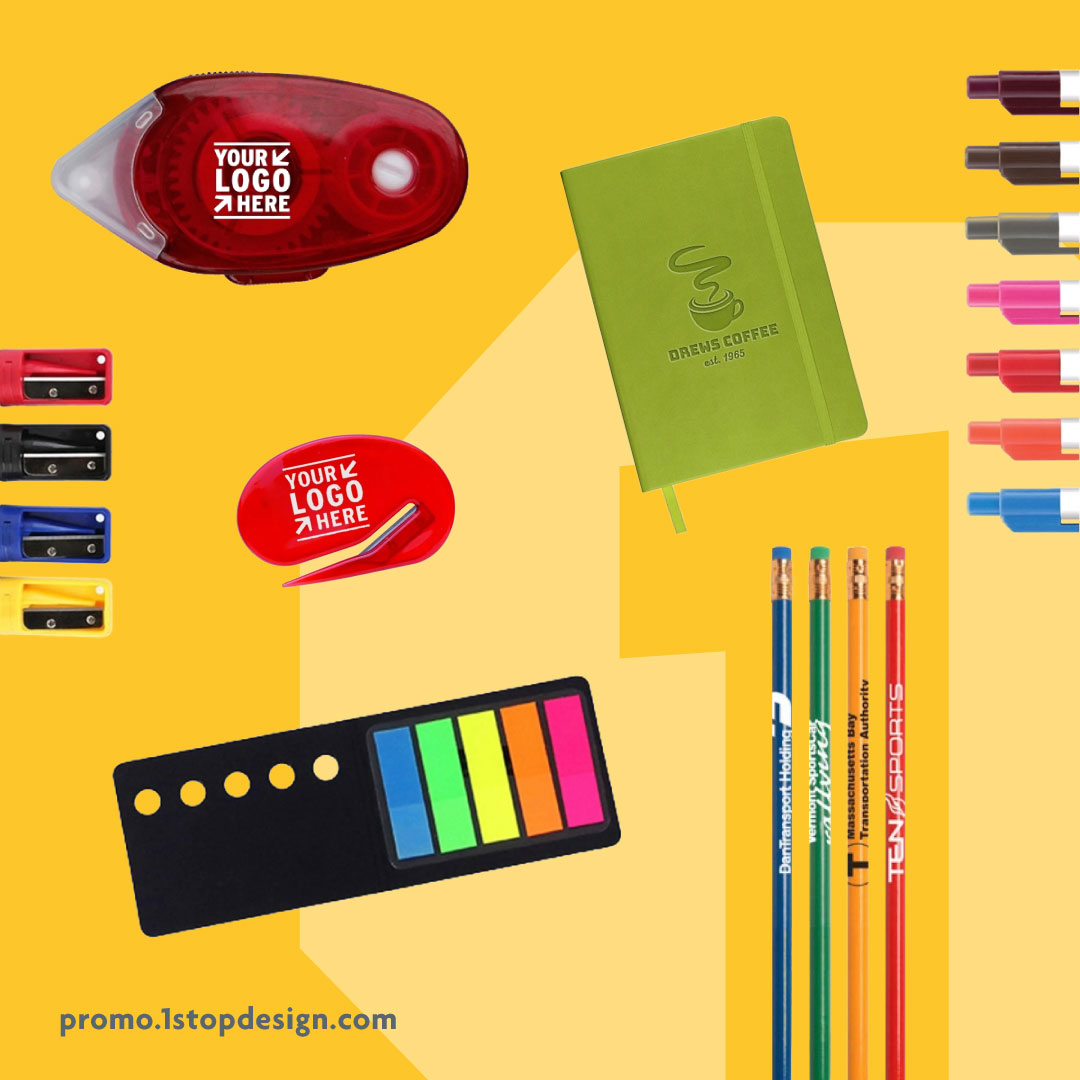 Write on! Get your brand noticed with your logo on our high-quality #stationery 📝📌
🔗Stop by promo.1stopdesign.com/?utm_source=Tw…

#1StopDesign #PromotionalItems #Giveaways #BrandedPromos