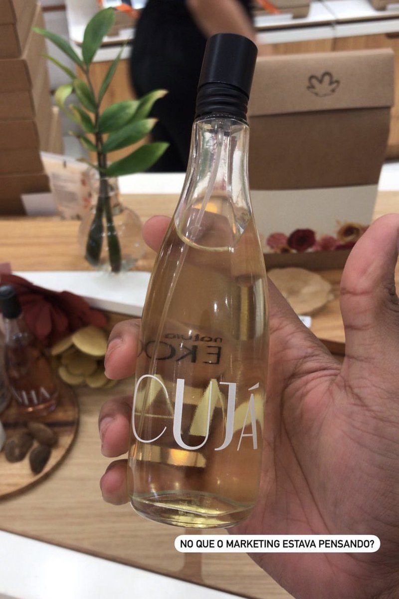 O perfume pros ativos