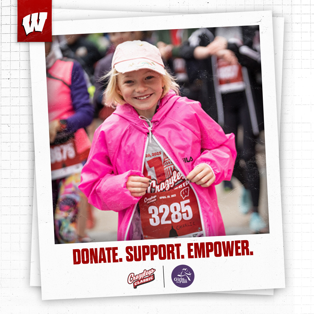 Joining us for Crazylegs this weekend? This year, the Badgers have partnered with @GOTRSCWI and are asking race participants to contribute new socks and sports bras when they pick up their race gear on Friday. Join us in creating a community where we leverage the power of…