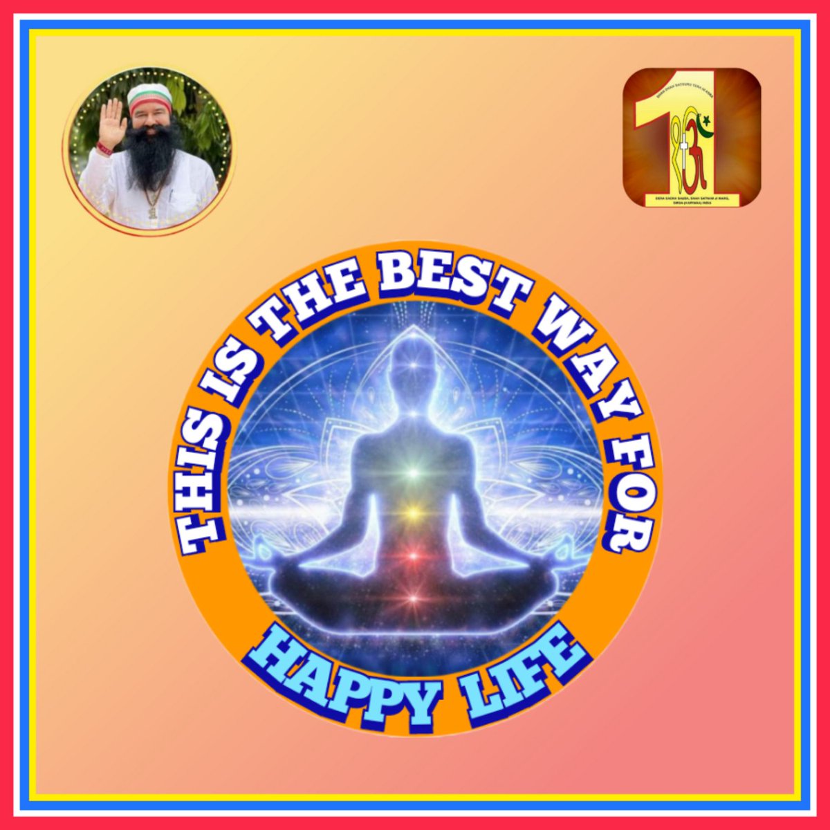 Doing meditation regularly as per the method is the #HappinessMantra.
#KeyToHappiness
#MethodOfMeditation #Meditation 
#MeditationMantra 
#DeraSachaSauda 
#SaintDrMSG