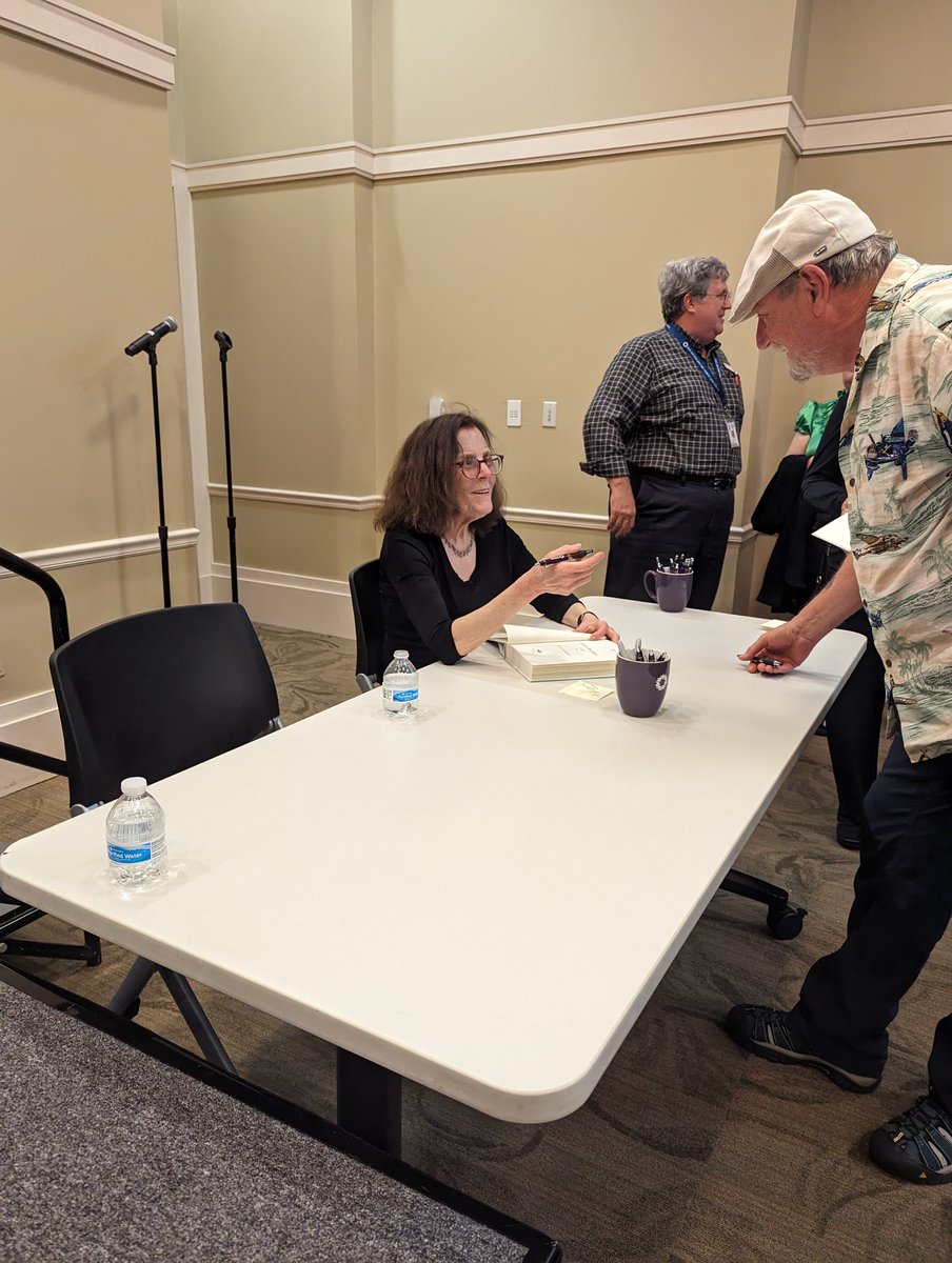 mccullerscenter's tweet photo. There was a great discussion at yesterday's event with Mary Dearborn, author of Carson McCullers: A Life! Nick Norwood interviewed Mary Dearborn about her research process, most surprising findings, and the friendships and relationships of Carson McCullers. https://t.co/dXJ0pwtJUy