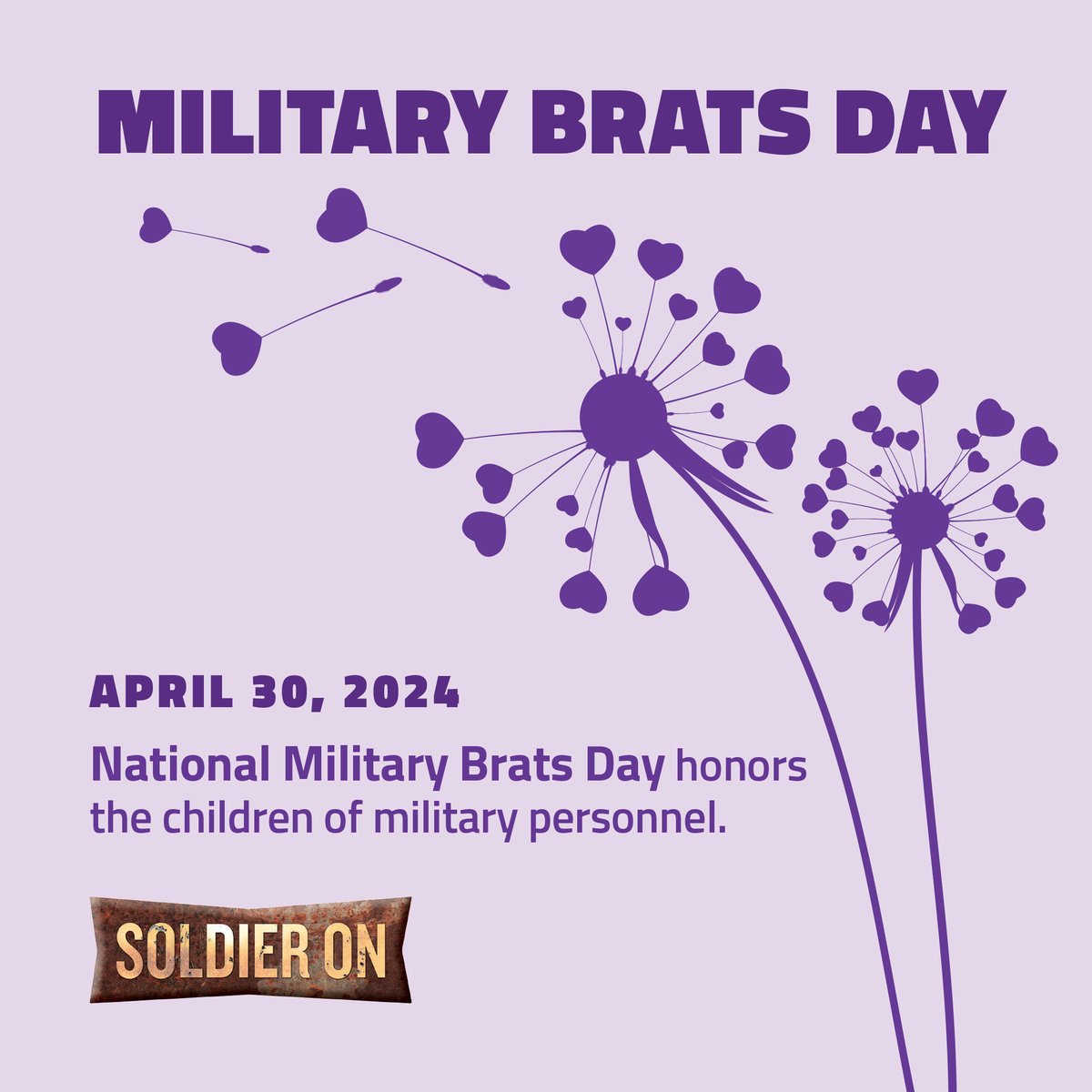 Roughly 1 in 25 Americans is a Military Brat. #NationalMilitaryBratsDay celebrates children of military personnel and all the sacrifices they have made.