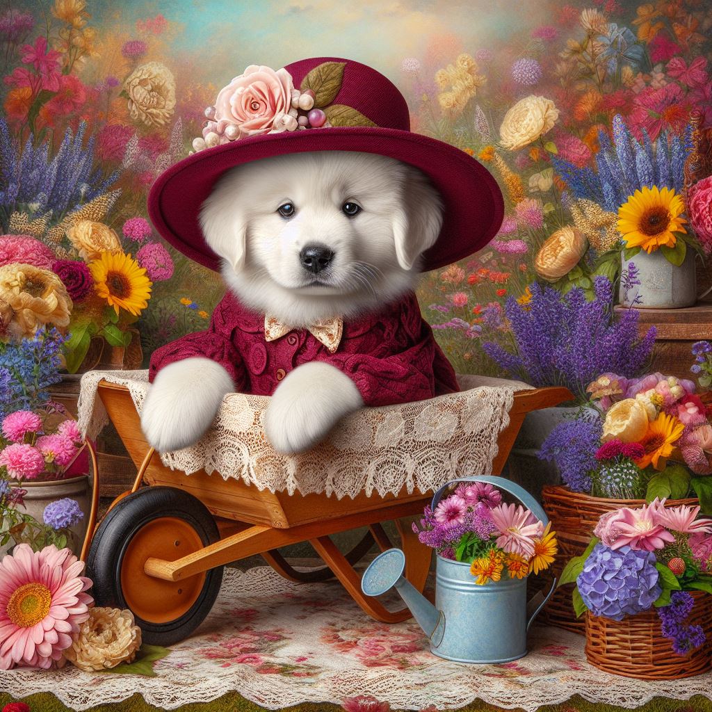 Happy Hump Day! Good Wednesday! Make the most of this midweek moment by focusing on your dreams taking inspired action to make them a reality.  #Wednesdayvibe #WednesdayMorning #aiart #goodmorning #PuppyLove #wednesdaythought #Flowers #WednesdayMotivation #puppy #wednesdaywisdom