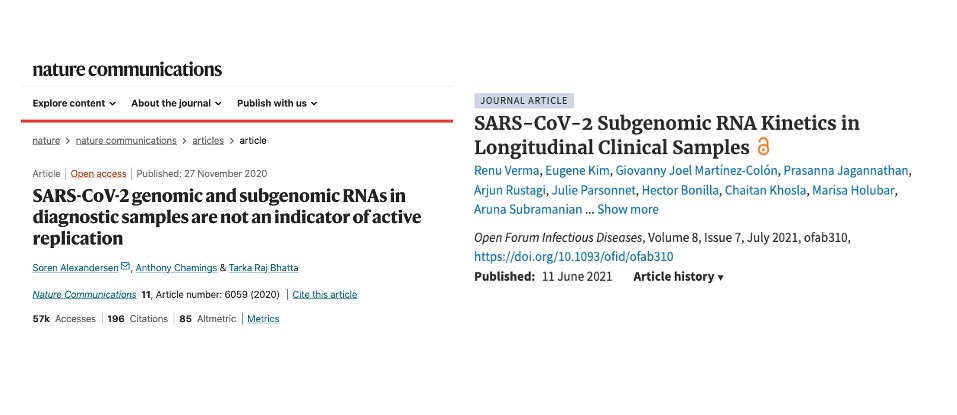 For those discussing SARS-CoV-2 viral persistence in tissue, please 1) have a close look at the methods section of the studies, 2) peek at how 'long covid' is defined, and 3) contextualize #1 & 2 with the studies below: tinyurl.com/y57mj8d8; tinyurl.com/28u6hevv…