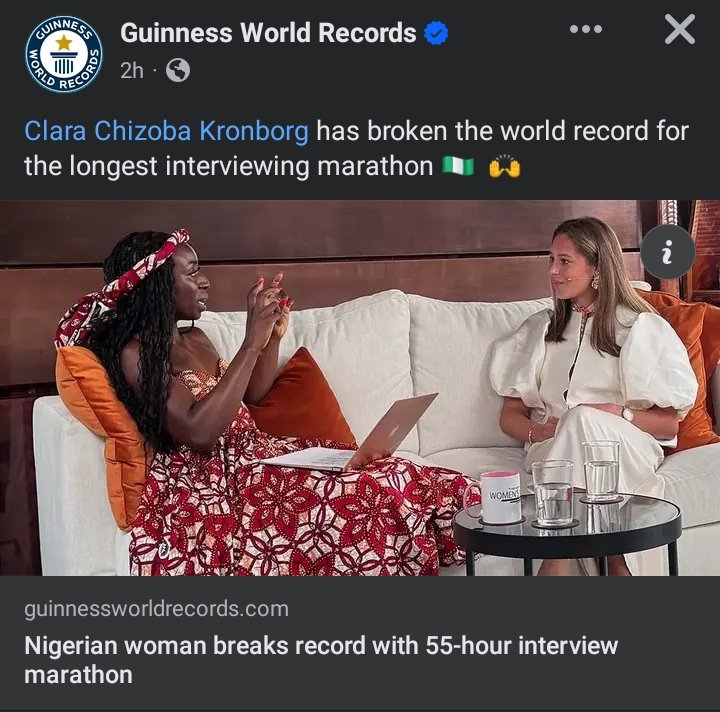 What's with Nigerians and Record Breaking this year? 😂

#guinnessworldrecords
#BreakingNews
#Nigeria